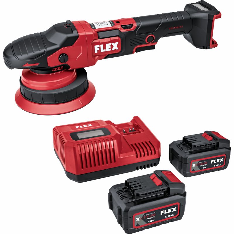 Flex Akku-exzenterpolierer Mit Freilauf 18 V Xfe 2 15 18-ec Set - 534662