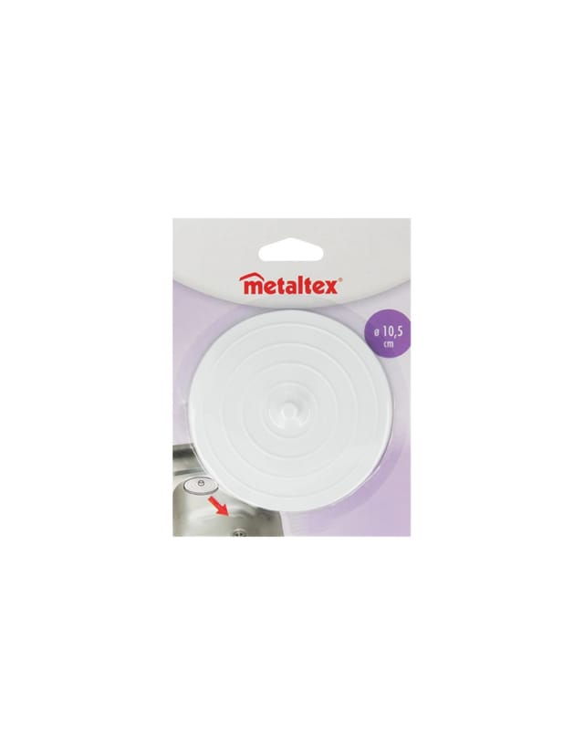 Metaltex Abflussstopfen Weiß Gummi 10,5 cm langlebig