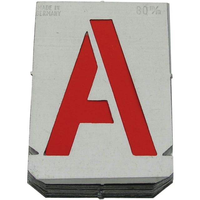 Signierschablonen-Satz Ziffern 80 mm