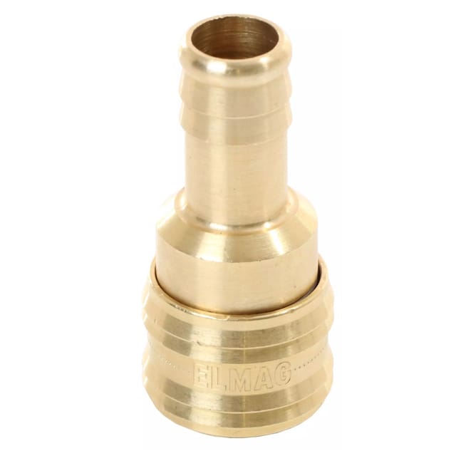 Elmag 42319 Messing Kupplung mit Schlauchtülle 13 mm