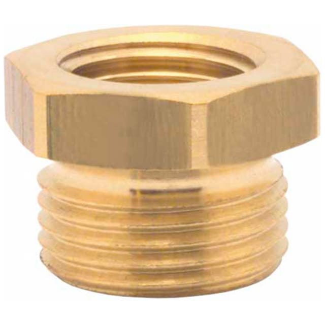 Druckluft Reduziernippel mit ig 3/8' und ag 1/2' aus Messing