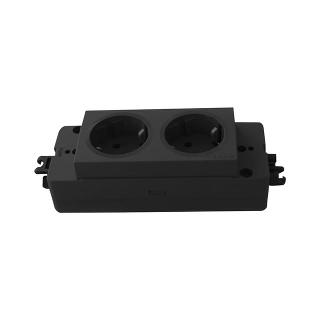 Evoline - Express Steckdosenleiste Steckose 2-fach Schukosteckdose 16A 3680 Watt