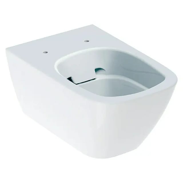 Geberit Smyle Square Wand-WC Tiefspüler geschlossene Form Rimfree, Weiß KeraTect