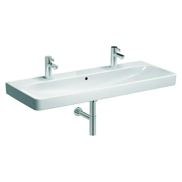 Keramag - Geberit Smyle Square Waschtisch 500253, 120x48cm, mit zwei