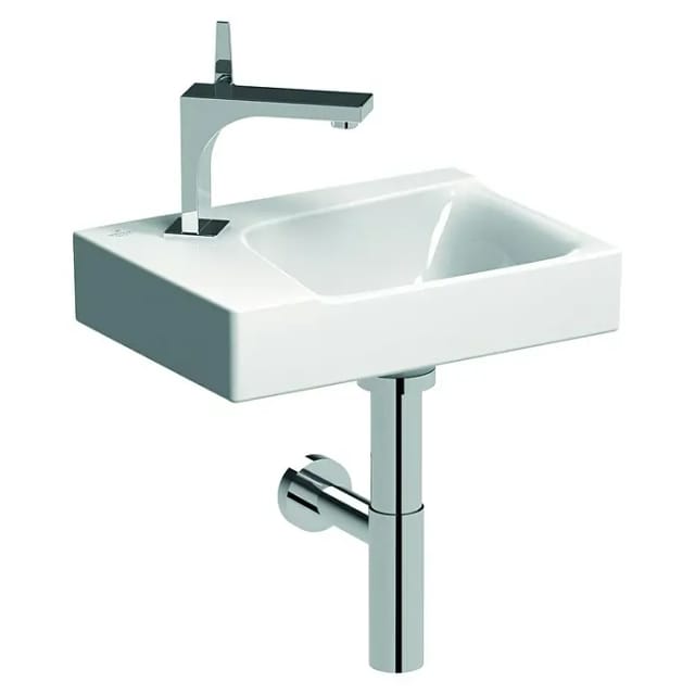Geberit - Xeno 2 Handwaschbecken mit Hahnloch links, ohne Überlauf,