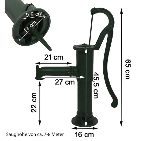 Schwengelpumpe Gartenpumpe Handschwengelpumpe Wasserpumpe Handpumpe