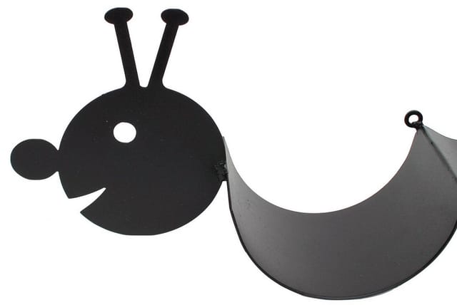 Toilettenpapierhalter Raupe wc Ersatzrollenhalter Wandmontage Schwarz Metall Papierhalter Rollenhalter - Dandibo