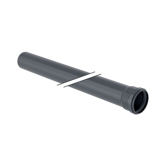 Geberit - Silent-Pro Rohr mit Muffe Außendurchmesser 90mm, Länge 100cm