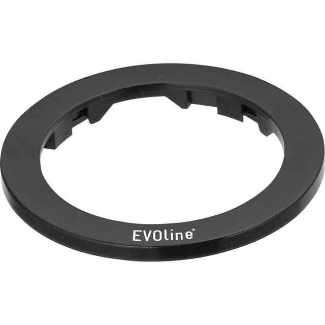 Evoline - One Abdeckring ø 59mm h 4 mm für Einbau-Steckdosen, Kunststoff schwarz