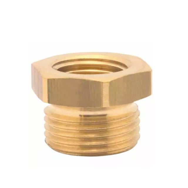 Druckluft Reduziernippel mit ig 1/8' und ag 1/4' aus Messing