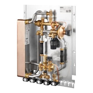 Oventrop - Regudis w-tu Wohnungsstation Wärmetauscher Kupfergelötet, 17 l/min