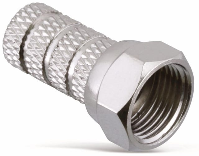 F-Stecker, 6,5 mm, Aufdrehmontage
