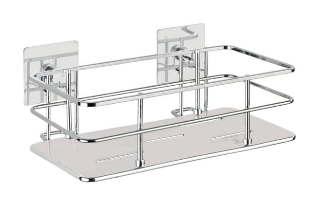 WENKO Turbo-Loc® Edelstahl Wandablage Quadro, rostfrei, Befestigen ohne bohren"-"14421145