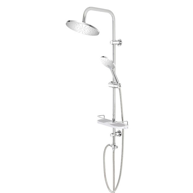 Chrom Duschsäule mit einfacher Handbrause "Platinum