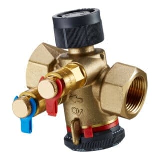 Oventrop - Regulierventil Cocon qt mit Messventilen, dn 15 beidseitig Innengewinde, 30-210l/h