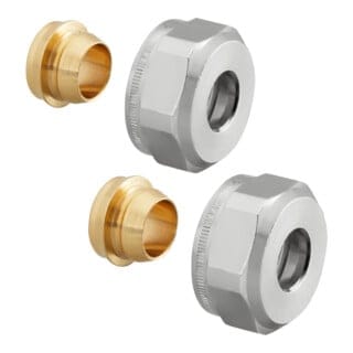 Oventrop Klemmringverschraubung OFIX 1016865 für CU-Rohr 18mm, 2 Stück
