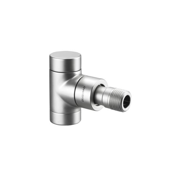Oventrop - Combi e Heizkörperverschraubung dn 15 1/2', pn 10 Eckausführung, Edelstahl-Design