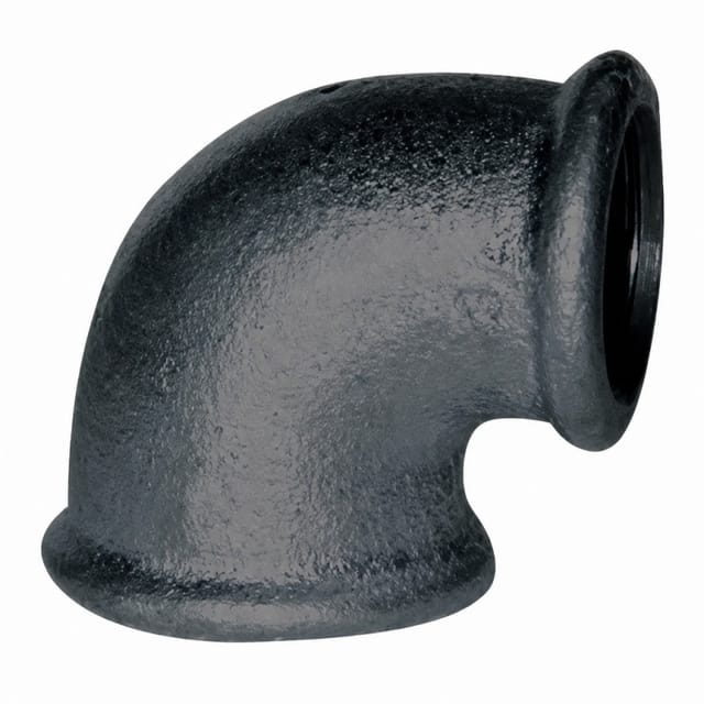 Winkelstück verformbar 90° schwarz, 12x17, weiblich