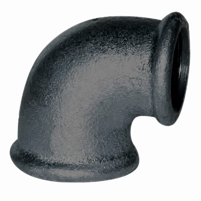 Winkelstück verformbar 90° schwarz, 15x21, weiblich