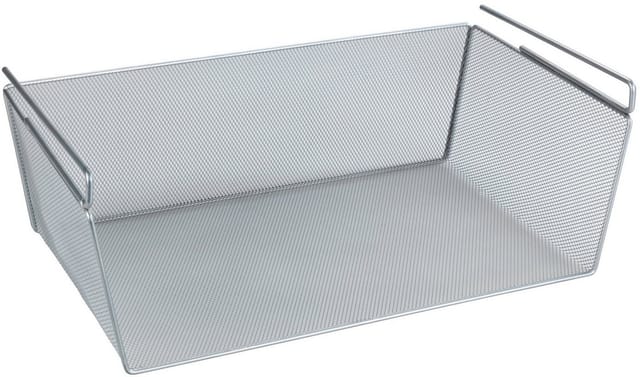 Regaleinhängekorb l, 49 x 18 x 28 cm, Silber matt, Metall silber - silber matt - Wenko