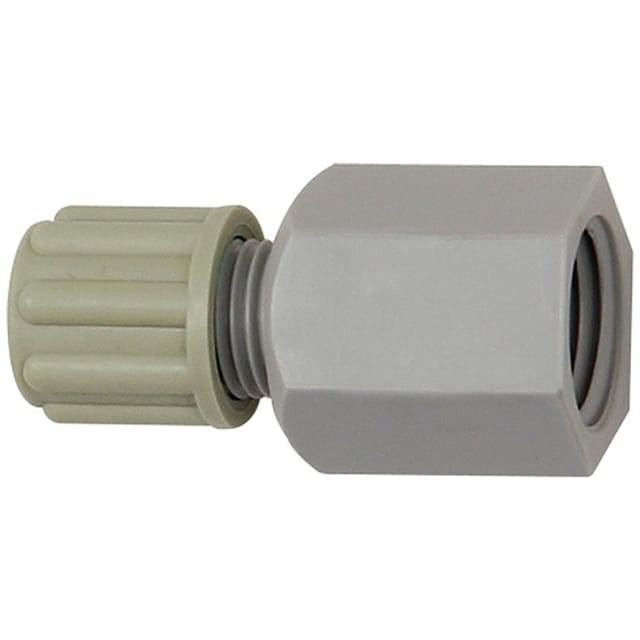 Gerade Aufschraubverschraubung g 1/4 i., für Schlauch 8/10 mm, pa - Riegler