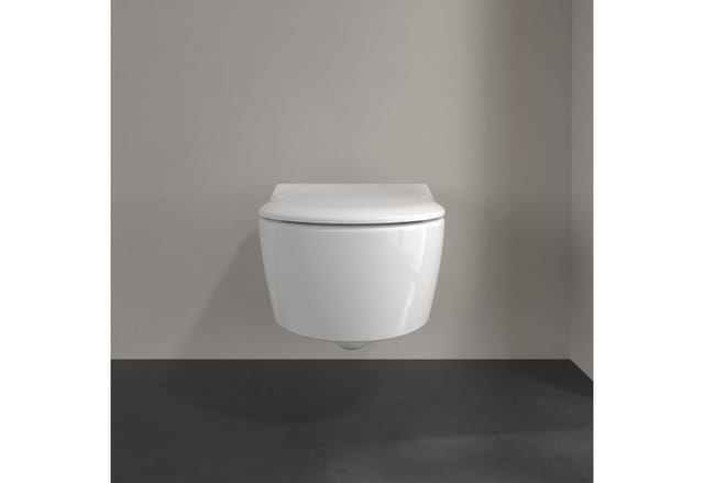 Villeroy&boch - vb WC-Sitz SlimSeat Avento 374x439x48mm Oval SoftClosing QuickRelease Weiß Alpin