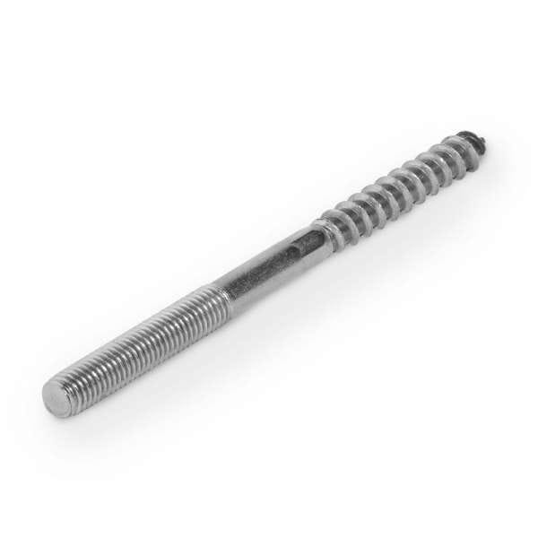 Gromo - grömo® Edelstahl A2 Stockschraube M10 mit Schlüsselfläche 250 mm, 54316