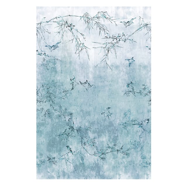 Art for the Home Fototapete Vogel Blau 186x280cm