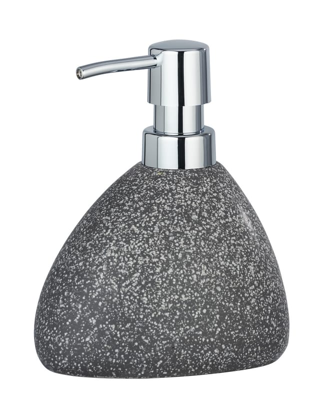 Seifenspender Pion Grau Keramik, Flüssigseifen-Spender, Spülmittel-Spender, Grau, Keramik grau - grau - Wenko