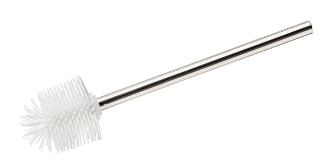 Toiletten wc Ersatz Bürste ø 7,5 cm Klo Edelstahl Stiel Silikon wc - silber glänzend - Wenko