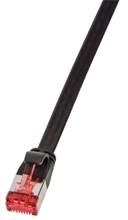 Patchkabel SlimLine CAT.6A u/ftp schwarz 7,5m - Logilink