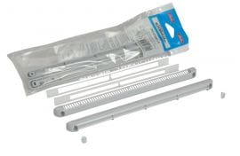 Nicoll - Doppeltes Set Regler + Deflektor + Schraubenabdeckung + Schrauben 30m³ hellgrau - 1KHF130G