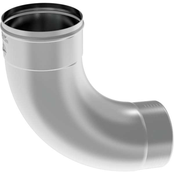 Zambelli - Titanzink Meister-Bogen 85 Grad 80 mm mit Logo einteilig, 132805-E-ZAM