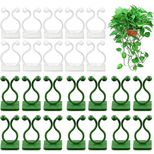 100 Stück Pflanzenstützhaken-Clips, Kletterpflanzen-Clips, unsichtbare Pflanzen-Clips, Befestigungsclip für Pflanzenwandhalterungen, 100 Stück