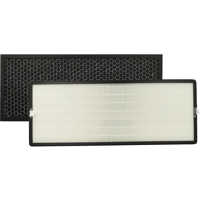 vhbw 2-teiliges Filter-Set kompatibel mit Rowenta Intense Pure Air XL PU6025, PU6045, PU6040 Luftreiniger - HEPA-Filter, Aktivkohlefilter