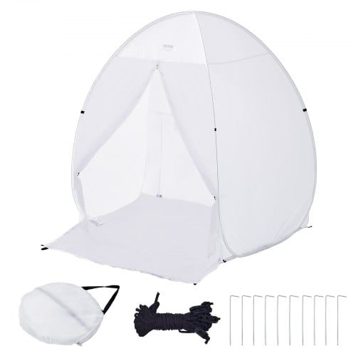 Vevor Sprühfarben-unterstand,60x60x70 Zoll, Tragbares Pop-up-sprühfarbenzelt Mit Integriertem Boden,abluftfenster Und Aufbewahrungstasche,faltbare Lackierkabine Für Möbel,diy-hobby-werkzeug-malstation