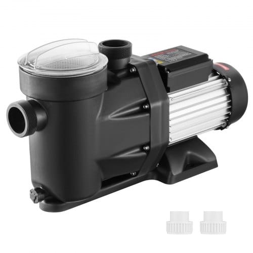 Vevor 2 Ps Aufstellpoolpumpe, 220 V-240 V, 1450/2860 U/min Doppelgeschwindigkeitspumpe 1800 W, 33000 L/h Max. Durchfluss, Leistungsstarke Pumpe, Energiesparende Schwimmbadpumpe Für Aufstellpools, Ce-z