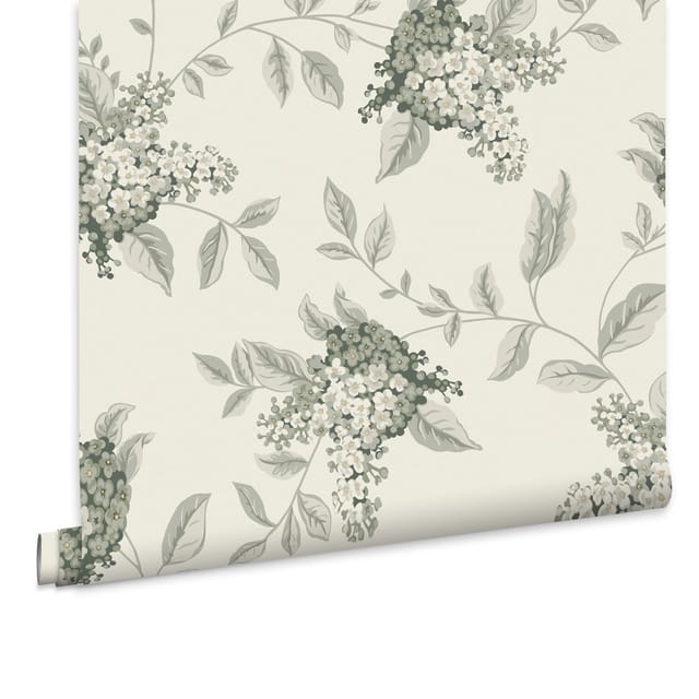 Laura Ashley - Portland Vliestapet Fern Naturel 10mx52cm