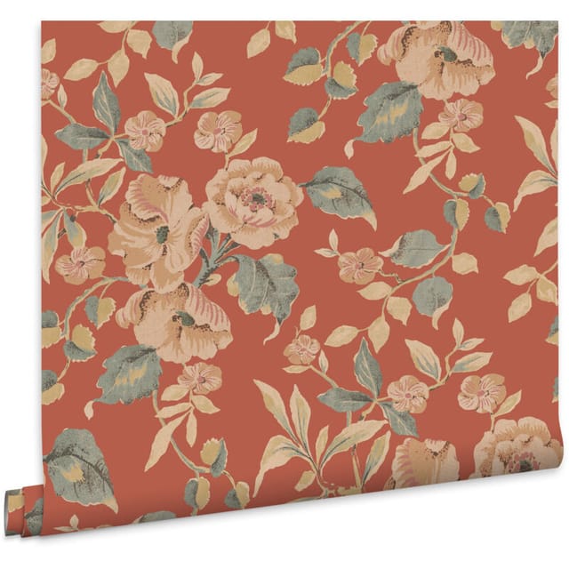 Laura Ashley - Alyworth Trail Vliestapete Terracota 10mx52cm