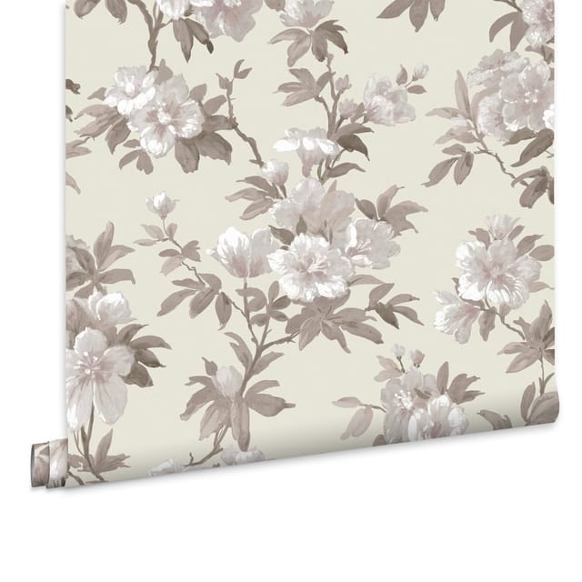 Rosamund Vliestapet Natural 10mx52cm - Laura Ashley