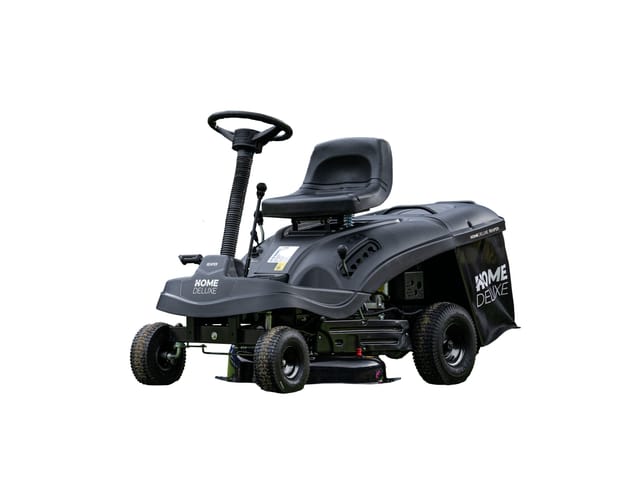 Rasenmäher reaper Schwarz - Motor Leistung 4,5 kW (6,5 ps) - 150 Liter Auffangkorb Rasenmäher Aufsitzrasenmäher Rasen Fangkorb - Home Deluxe