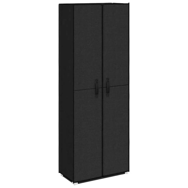Schuhschrank Schwarz 60x30x166 cm Stoff Vidaxl