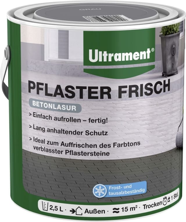 Pflaster Frisch 2,5 l grau Farben & Malerzubehör - Ultrament