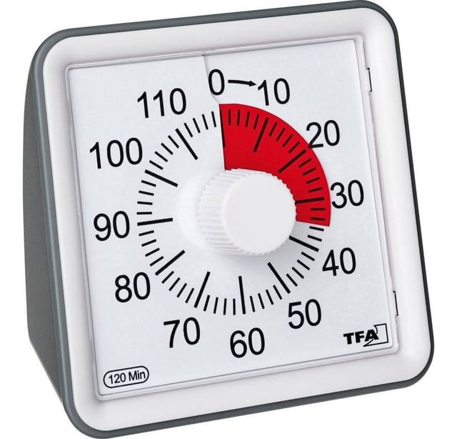 Tfa Dostmann - Timer visual Timer Weiß analog