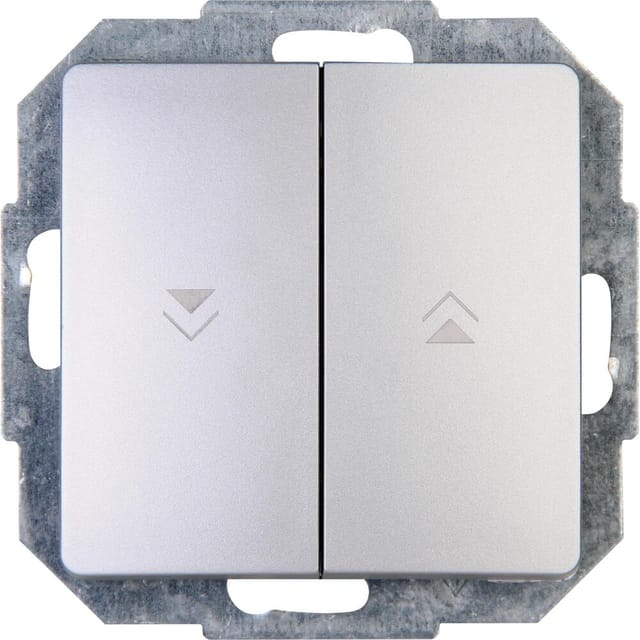 Kopp - paris – Jalousieschalter, Farbe: silber - 651520089