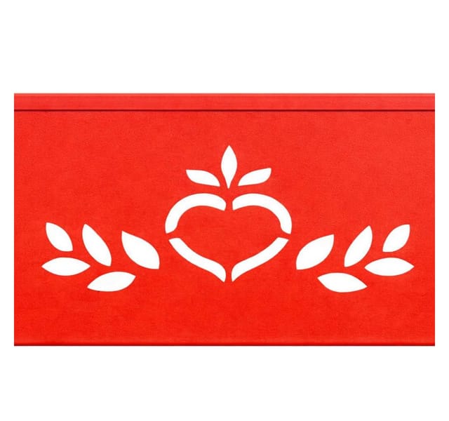 Dandibo - Gartenbank Metall Wetterfest Rot 120 cm 2 Sitzer Sitzbank Passion 121495 Eisen Blumenbank Garten