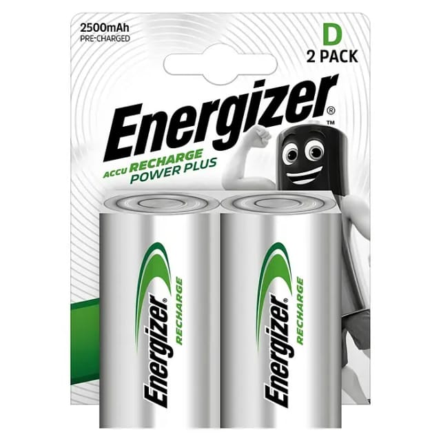 Energizer - Power Plus HR20 Mono (D)-Akku NiMH 2500 mAh 1.2 v 2 St.