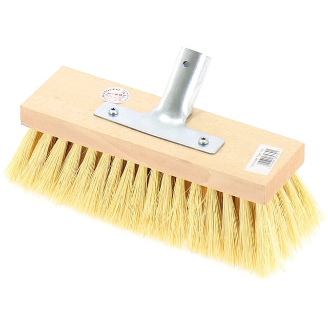 Teerbürste Fiber eckig 230 x 70 mm mit Metallstielhalter ohne Stiel - Masta