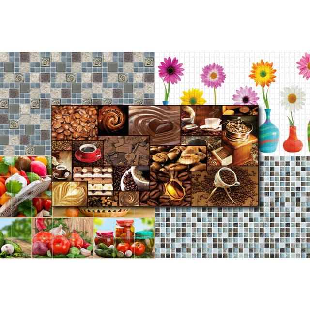 PVC Wandpaneele - Mosaik Motive, pflegeleichte Platten - RESTPOSTEN: 56175