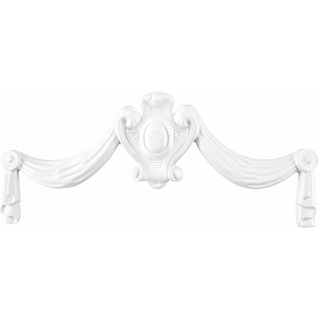 Grand Decor - Bekrönung Türrahmen Auswahl Giebel Ornamente pu D481: Ornament D485 - 135 x 325 x 16 mm